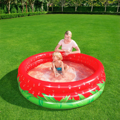 Pataugeoire gonflable pour enfants Bestway Fraise 168 x 38 cm