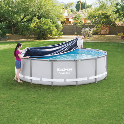 Bâches de piscine Bestway Ø 427 cm Noir