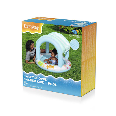 Bestway Piscine Gonflable Enfant Cerceau Glacerie 104x84 cm 2 Ans Jardin 52638