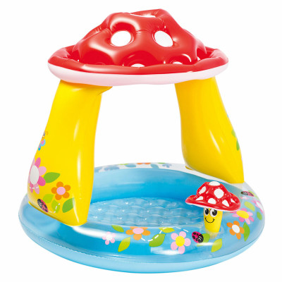 Pataugeoire gonflable pour enfants Intex Auvent Champignons 102 x 89 x 102 cm 45 L (6 Unités)