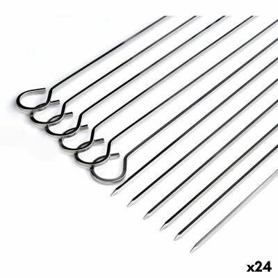 Ensemble de brochettes pour barbecue Algon Métal 27 cm 6 Pièces (24 Unités)