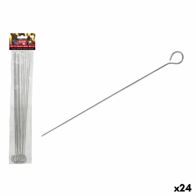 Ensemble de brochettes pour barbecue Algon Métal 35 cm 12 Pièces (24 Unités)