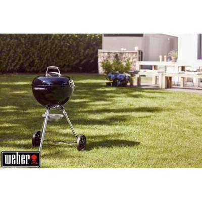 Barbecue a charbon WEBER Original Kettle E-4710 - Acier émailé - Diametre 47cm - Thermometre intégré au couvercle - Systeme