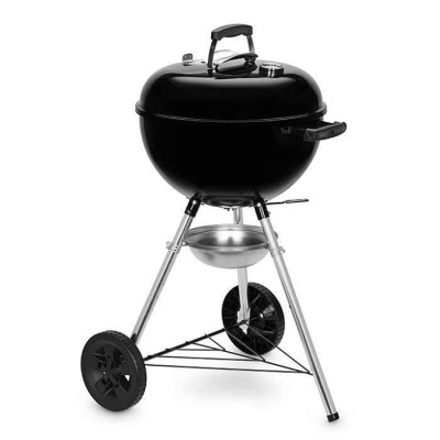 Barbecue a charbon WEBER Original Kettle E-4710 - Acier émailé - Diametre 47cm - Thermometre intégré au couvercle - Systeme