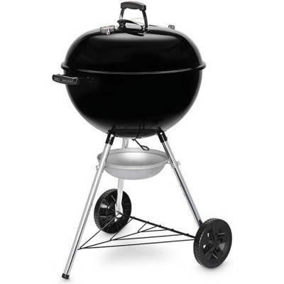Barbecue a charbon - WEBER - Original Kettle E-5710 - Grille en acier chromé - Thermometre intégré