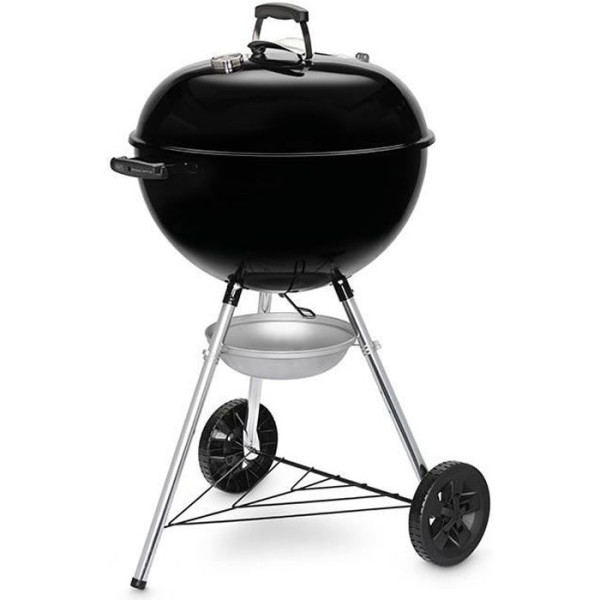 Barbecue a charbon - WEBER - Original Kettle E-5710 - Grille en acier chromé - Thermometre intégré