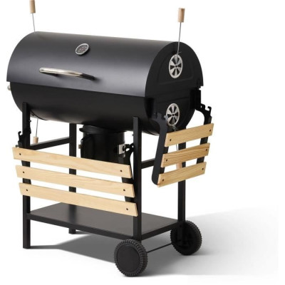 Barbecue a charbon - COOKING BOX - MIKE EVOLUTION - 142 X 57 X 112 cm - Noir