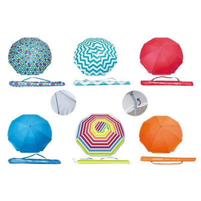 Parasol Oxford Protection contre les UV Ø 220 cm 8 Tiges Aluminium Parasol Oxford Protection contre les UV Ø 220 cm 8 Tiges Aluminium