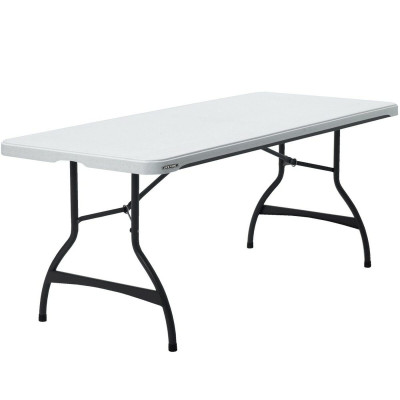 Table Piable Lifetime Blanc Acier Plastique 182 x 73,5 x 76 cm Table Piable Lifetime Blanc Acier Plastique 182 x 73,5 x 76 cm