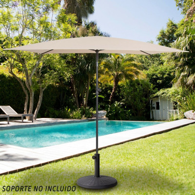 Parasol Aktive Crème Acier 200 x 230 x 125 cm Parasol Aktive Crème Acier 200 x 230 x 125 cm