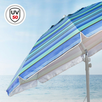 Parasol Aktive Acier Tissu Oxford 210 x 205 x 210 cm Parasol Aktive Acier Tissu Oxford 210 x 205 x 210 cm