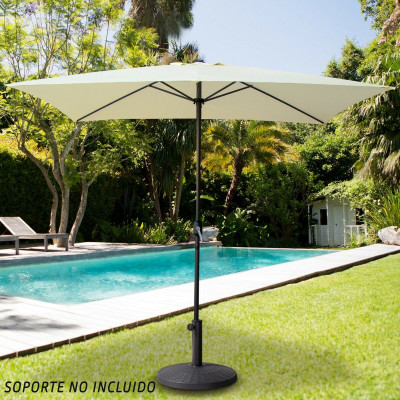 Parasol Aktive 300 x 245 x 200 cm Aluminium Crème Parasol Aktive 300 x 245 x 200 cm Aluminium Crème