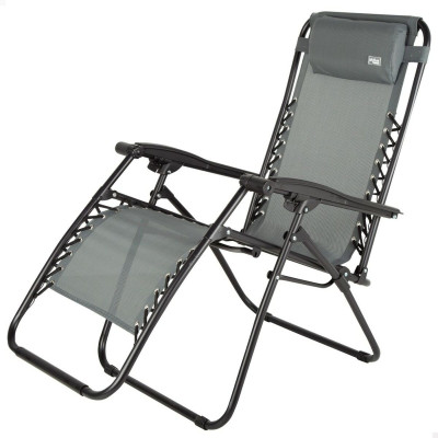 Chaise longue Aktive Gris foncé 52 x 102 x 68 cm Chaise longue Aktive Gris foncé 52 x 102 x 68 cm