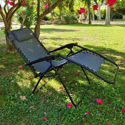 Chaise longue Aktive Gris foncé 52 x 102 x 68 cm Chaise longue Aktive Gris foncé 52 x 102 x 68 cm