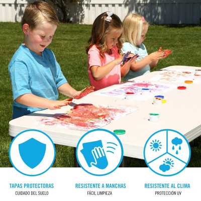 Table Piable Lifetime Blanc 183 x 91 x 76 cm Acier Plastique Table Piable Lifetime Blanc 183 x 91 x 76 cm Acier Plastique