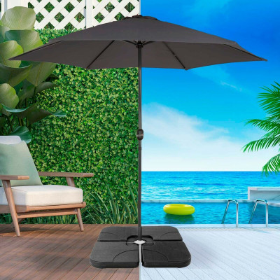 Base pour parapluie Aktive 50 x 7,5 x 50 cm Plastique Base pour parapluie Aktive 50 x 7,5 x 50 cm Plastique