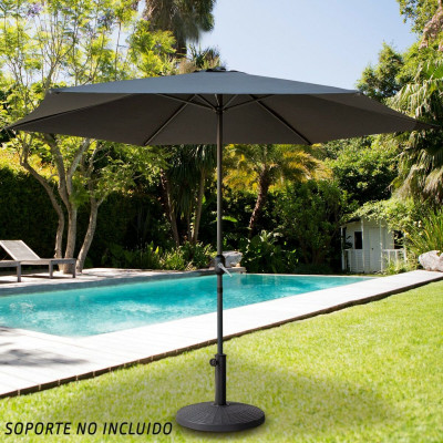 Parasol Aktive 300 x 245 x 300 cm Anthracite Ø 300 cm Parasol Aktive 300 x 245 x 300 cm Anthracite Ø 300 cm
