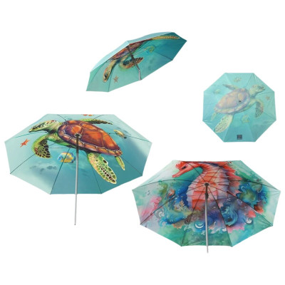 Parasol de plage Ø 220 cm SPF50 Marin