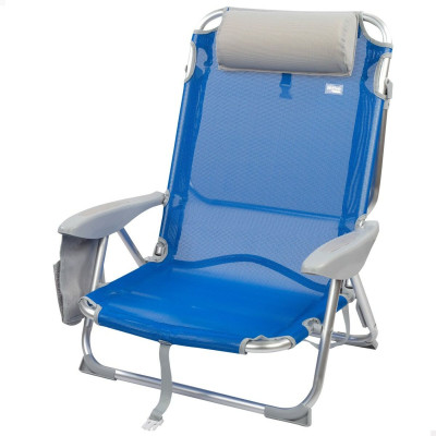 Chaise Pliante avec Repose-Tête Aktive Gomera Bleu 51 x 76 x 45 cm (2 Unités) Chaise Pliante avec Repose-Tête Aktive Gomera Bleu 51 x 76 x 45 cm (2 Unités)