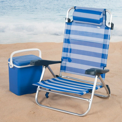 Chaise de Plage Aktive 47 x 82 x 49 cm (2 Unités) Chaise de Plage Aktive 47 x 82 x 49 cm (2 Unités)
