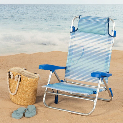 Chaise de Plage Aktive 47 x 82 x 49 cm (2 Unités) Chaise de Plage Aktive 47 x 82 x 49 cm (2 Unités)