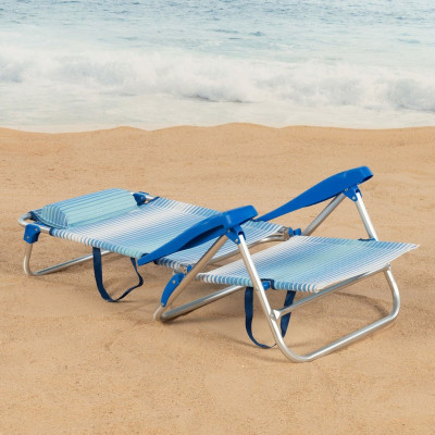 Chaise de Plage Aktive 47 x 82 x 49 cm (2 Unités) Chaise de Plage Aktive 47 x 82 x 49 cm (2 Unités)