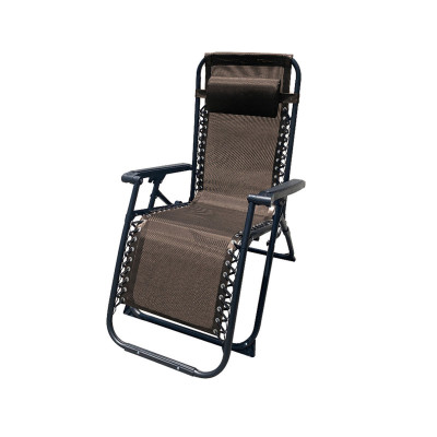 Marbueno Transat Pliable Acier Avec Coussin Jardin et Piscine 90X66X108 cm Gravité Zéro Marron 10007 Marbueno Transat Pliable Acier Avec Coussin Jardin et Piscine 90X66X108 cm Gravité Zéro Marron 10007