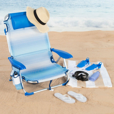 Chaise de Plage Aktive 51 x 76 x 45 cm (2 Unités) Chaise de Plage Aktive 51 x 76 x 45 cm (2 Unités)