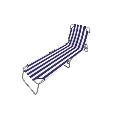 Chaise longue Marbueno Rayures Bleu Blanc 187 x 24 x 55 cm Chaise longue Marbueno Rayures Bleu Blanc 187 x 24 x 55 cm