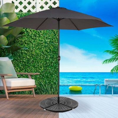 Base pour parapluie Aktive 48 x 7,5 x 48 cm Plastique Base pour parapluie Aktive 48 x 7,5 x 48 cm Plastique