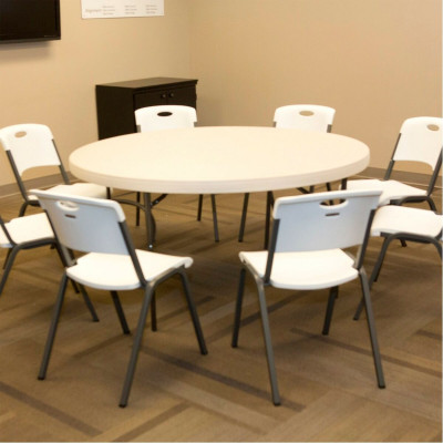 Table d'appoint Lifetime Crème 152 x 74 x 152 cm Acier Plastique Table d'appoint Lifetime Crème 152 x 74 x 152 cm Acier Plastique
