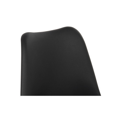 Chaise DKD Home Decor Noir 48 x 55 x 83 cm
