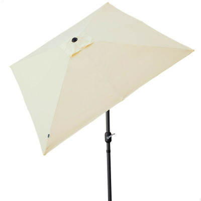 Parasol Aktive 270 x 259 x 270 cm Acier Aluminium Crème Parasol Aktive 270 x 259 x 270 cm Acier Aluminium Crème