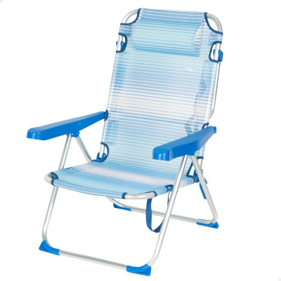 Chaise de Plage Aktive 48 x 90 x 60 cm (2 Unités) Chaise de Plage Aktive 48 x 90 x 60 cm (2 Unités)