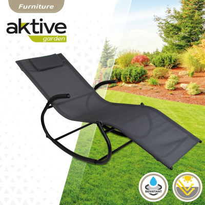 Chaise longue Aktive 172 x 75 x 53 cm Noir Chaise longue Aktive 172 x 75 x 53 cm Noir