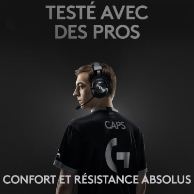 Casque Gaming - Sans fil - LOGITECH G - PRO X GAMING WIRELESS - Noir