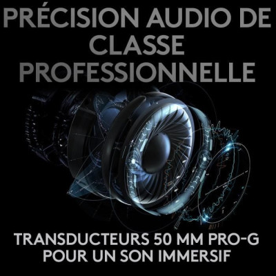 Casque Gaming - Sans fil - LOGITECH G - PRO X GAMING WIRELESS - Noir