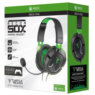 Turtle Beach - Casque Gamer - Recon 50X Noir (compatible Xbox/PS4/PC/Switch/Mobile) - TBS-2303-02