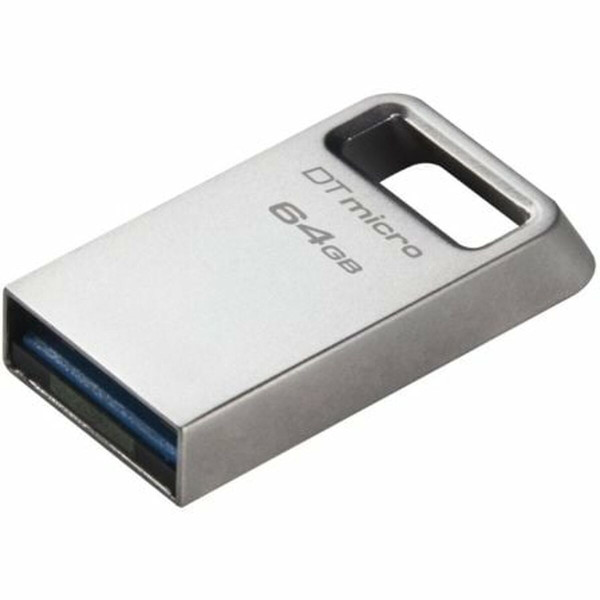Clé USB Kingston Micro 64 GB Noir Argenté