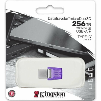Clé USB Kingston DataTraveler microDuo 3C Violet 256 GB