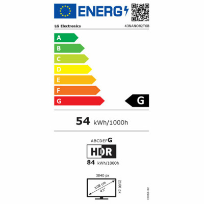 TV intelligente LG 43NANO82T6B.AEU 4K Ultra HD 43"