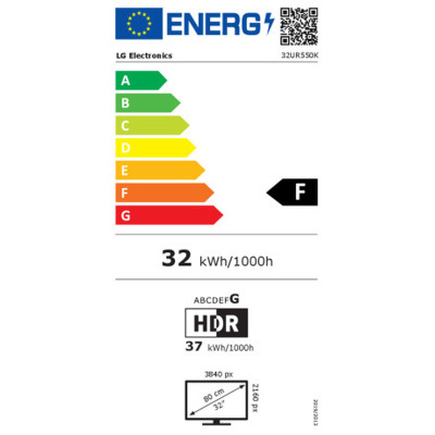 Écran LG 32UR550K-B 4K Ultra HD 31,5"