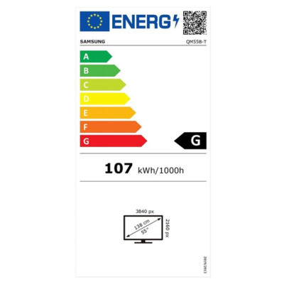 Moniteur Videowall Samsung QMB-T 4K Ultra HD 55"