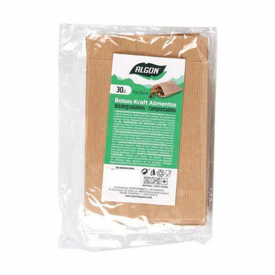 Ensemble de Sacs Algon Produits à usage unique papier kraft 30 Pièces 10 x 15 cm (36 Unités)