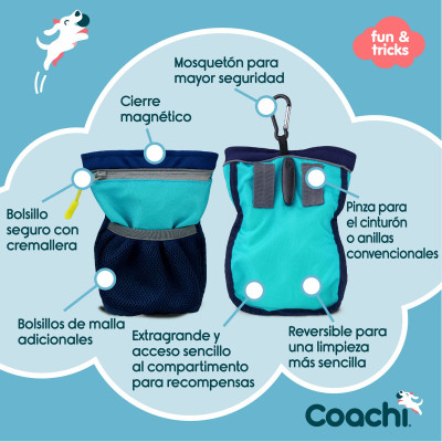 Fourre-tout Coachi Train  Treat Bleu