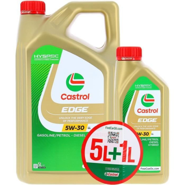 Huile Moteur - CASTROL EDGE - 5W-30 LL - 5L1L - 057356