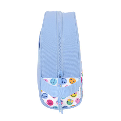 Nécessaire de Voyage Smiley Joyful Multicouleur Bleu clair Recyclable 28 x 18 x 10 cm