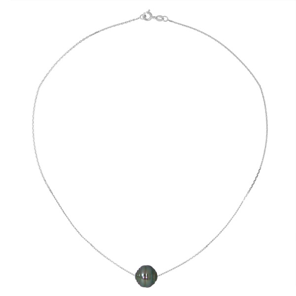 PERLINEA- Collier Perles de Culture de Tahiti 10-11 mm- Bijou Femme
